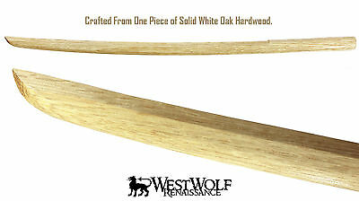 Japanese White Oak Practice Sword -- Wooden Training Katana/samurai/bokken - New
