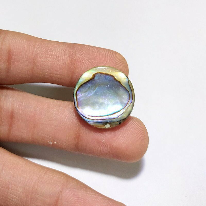 Mother Of Pearl Abalone Beaded Round Shape 16 Ct Adorable Loose Gemstone V-3 (5)
