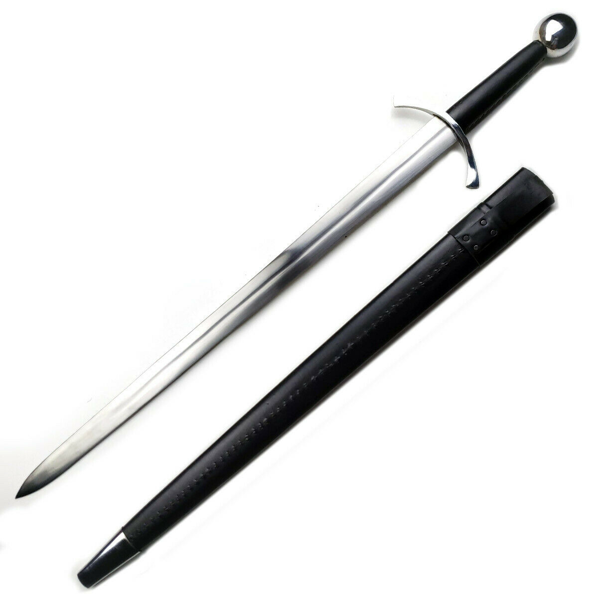 37 1/2" Classic Medieval One Handed Sword W/ Scabbard