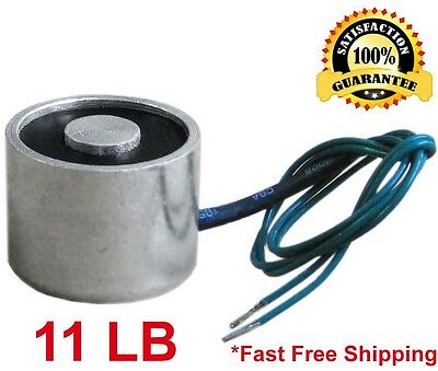 11 Lb (5kg) Electric Lifting Magnet Electromagnet Solenoid Lift Holding 25mm 12v