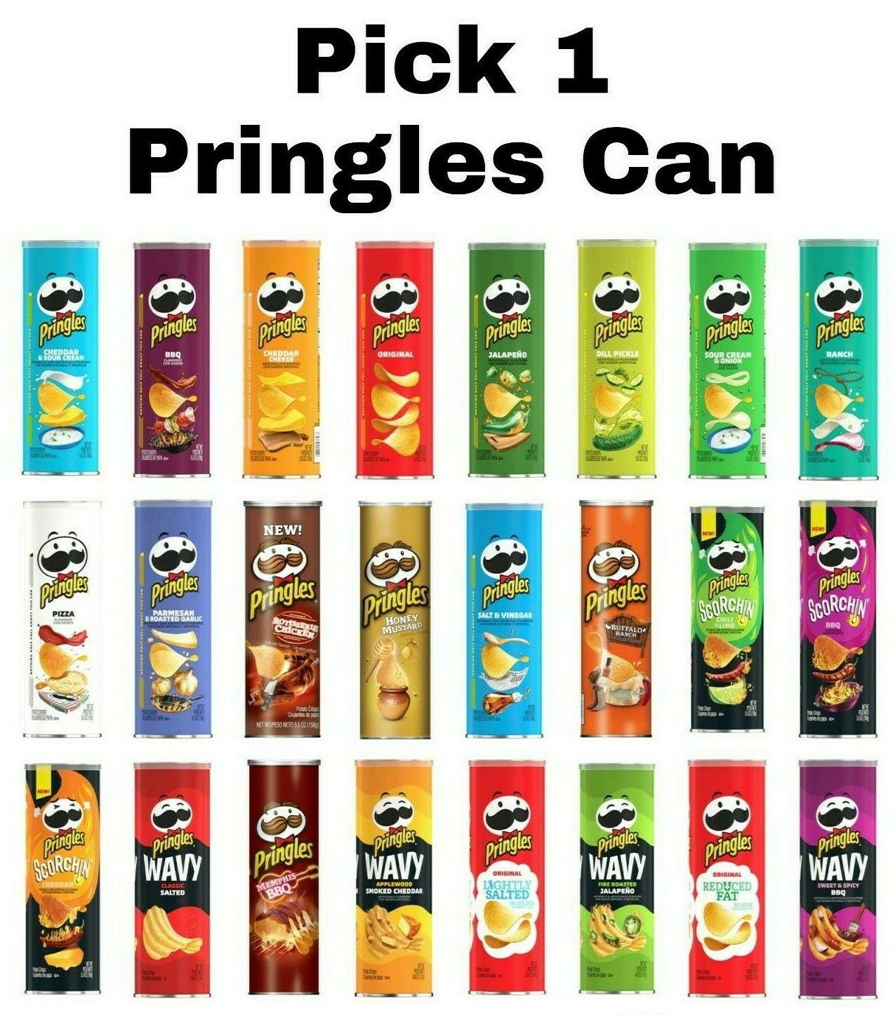 Pringles Choose 1 Can Pick Any Flavor