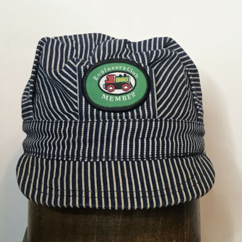 Vintage Engineer Hickory Stripe Denim Cap Childs Snapback Work Hat