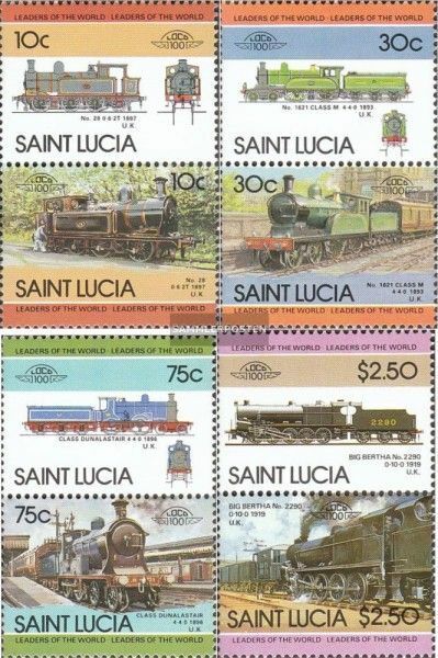 St. Lucia 775-782 Couples Mnh 1985 Locothematics