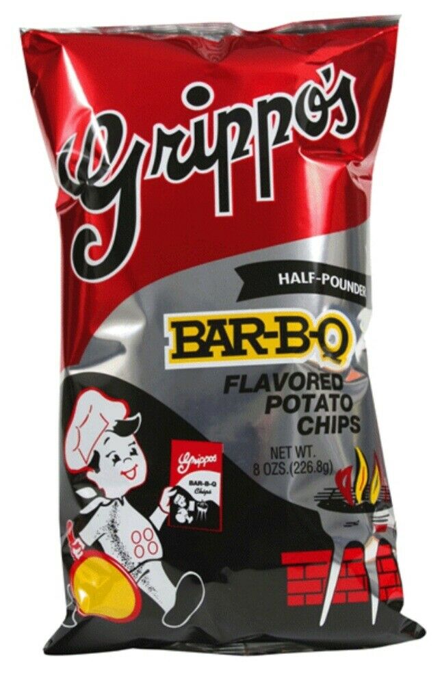 Grippo's Bar-b-q Flavored Chips 8 Oz Bag Bbq