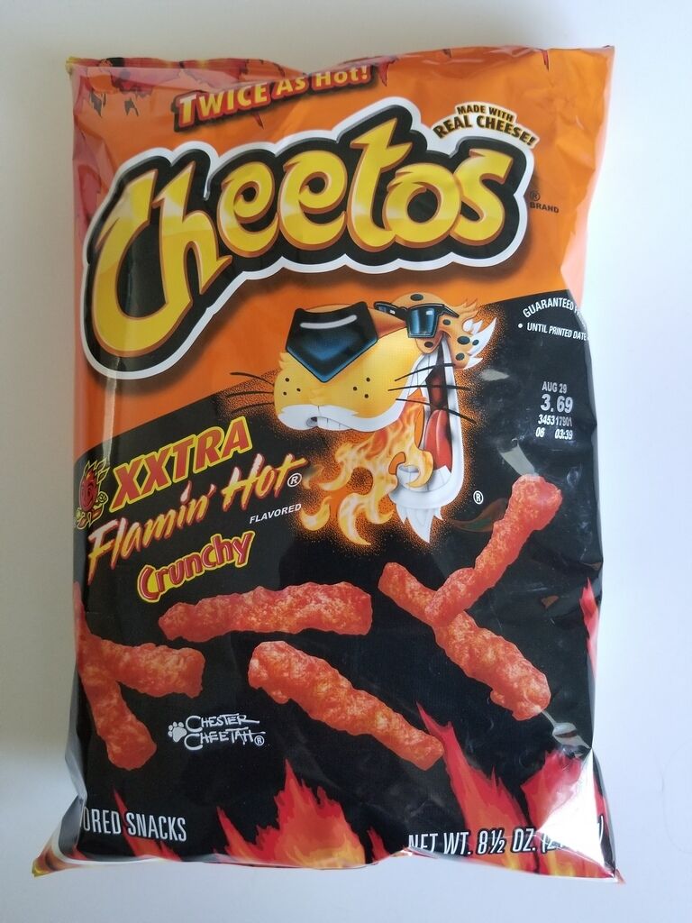 New Frito Lay Cheetos Xxtra Flamin' Hot Crunchy Chips Free Worldwide Shipping