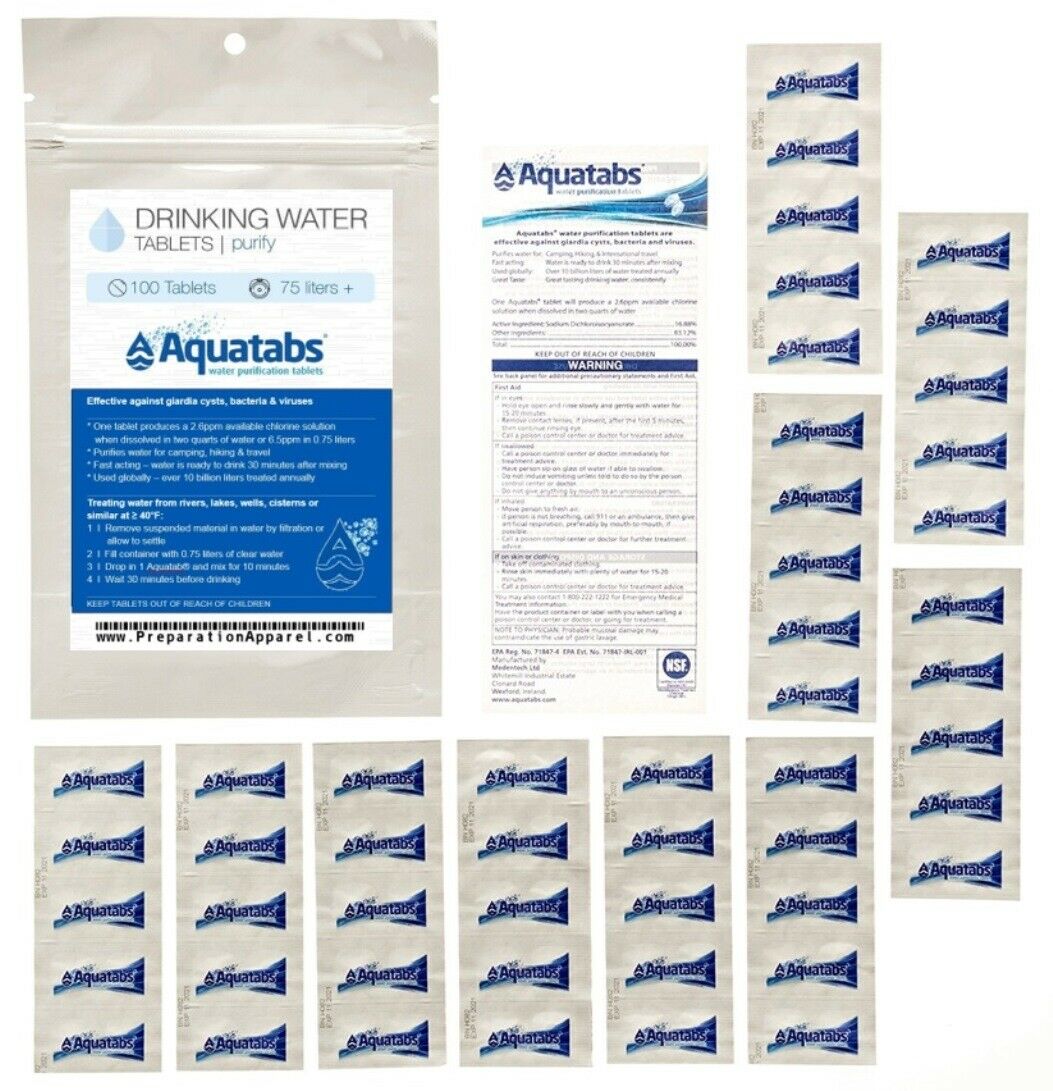 Aquatabs Water Purification Tablets (wholesale & Bulk)