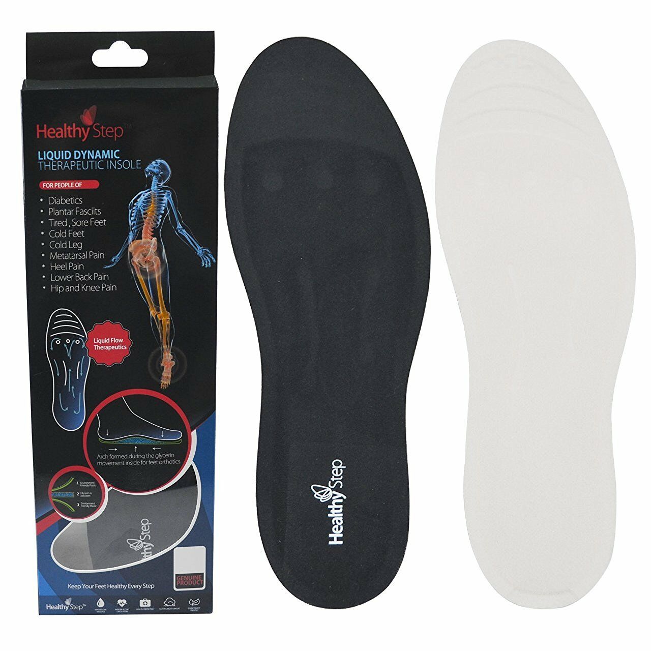 Healthy Step Liquid Dynamic Therapeutic Insole For Men & Women