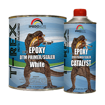 Epoxy Fast Dry 2.1 Low Voc Dtm Primer & Sealer White Gallon Kit, Smr-260w/261