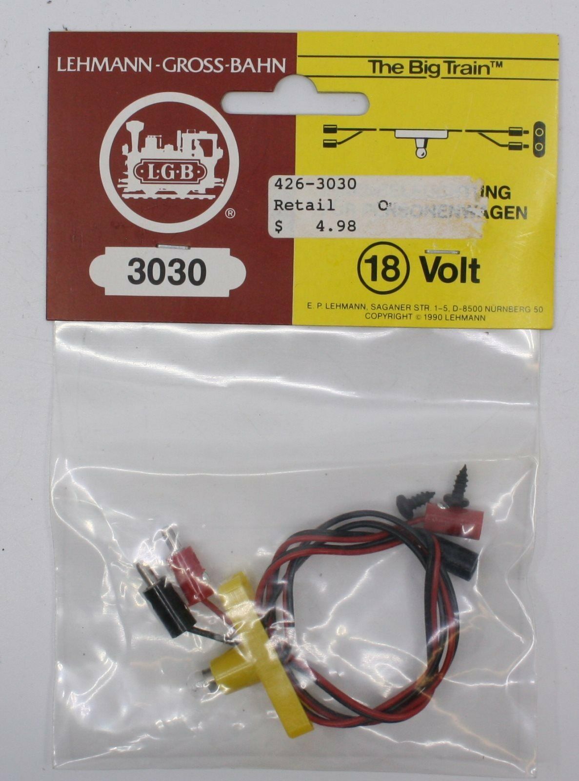 Lgb 3030-1 G Scale 18 Volt Interior Lighting Kit For Passenger Cars