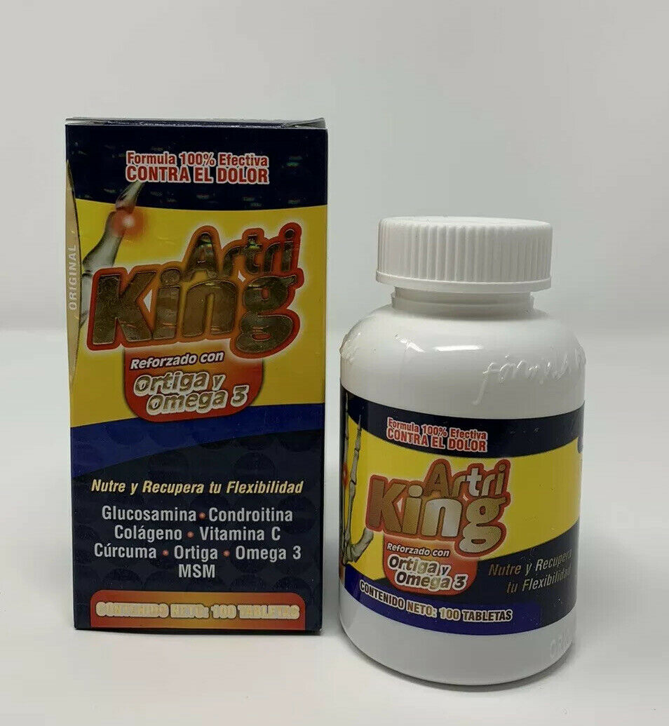 Artri King + Ortiga Omega 3 Turmeric Supplement  100% Original