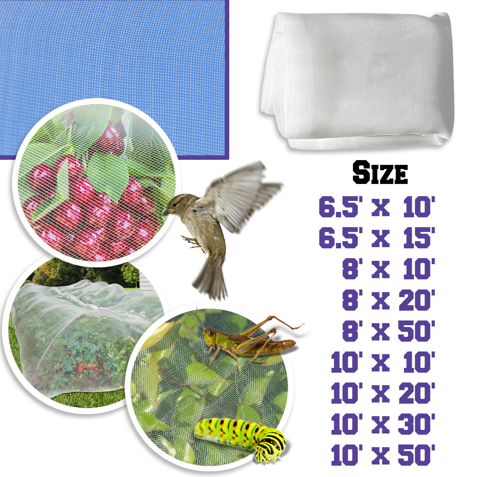 Mosquito Garden Bug Insect Netting Insect Barrier Bird Net Plant Protect Mesh
