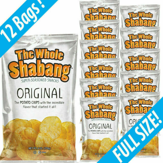 12-pack Whole Shabang Super Seasoned Chips Snack Munchies Prison Chips Large New