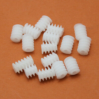 10 Pcs Worm 6*6/6*8/6*10 Hole 0.5m 2mm Worm Reduction Gear Diy Plastic Gears
