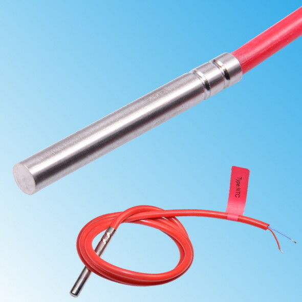 Ntc 10k Temperature Sensor 1-20m Silicone Cable Waterproof Probe Thermistor 3950